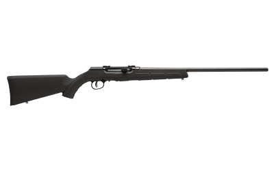 SAVAGE ARMS 47001 A SERIES MAGNUM FULL SIZE 17 HMR 10+1 22" HIGH LUSTER BUTTON RIFLED BARREL, HIGH LUSTER DRILLED & TAPPED CARBON STEEL RECEIVER, MATTE BLACK FIXED SYNTHETIC STOCK, RIGHT HAND
