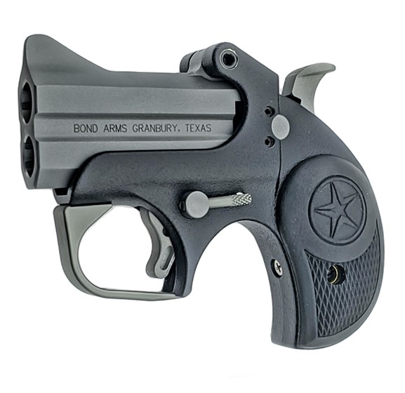BOND ARMS BABU BACKUP ORIGINAL 45 ACP 2RD SHOT 2.50" BEAD BLASTED/ANTI-GLARE TEXTURED STEEL FRAME BLACK RUBBER GRIPS
