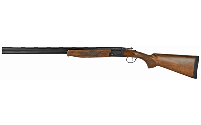 STEVENS 22168 555  FULL SIZE 410 GAUGE BREAK OPEN 3" 2RD 26" BLACK SATIN OVER/UNDER VENT RIB BARREL, SATIN BLACK ALUMINUM RECEIVER, FIXED TURKISH WALNUT STOCK, AMBIDEXTROUS