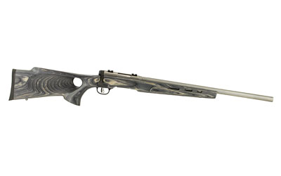 SAVAGE ARMS 96972 B.MAG TARGET FULL SIZE 17 WSM 8+1 22" MATTE STAINLESS HEAVY BARREL, MATTE DRILLED & TAPPED STAINLESS STEEL RECEIVER, MATTE GRAY THUMBHOLE LAMINATE STOCK, RIGHT HAND