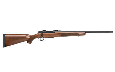 MOSSBERG 27835 PATRIOT  243 WIN 5+1 22" MATTE BLUED FLUTED BARREL, DRILLED & TAPPED MATTE BLUED STAINLESS STEEL RECEIVER, WALNUT FIXED STOCK, RIGHT HAND