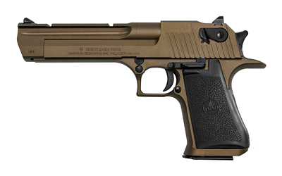MAGNUM RESEARCH DE44CABB DESERT EAGLE MARK XIX *CA COMPLIANT 44 REM MAG 6" 8+1 BURNT BRONZE CERAKOTE CARBON STEEL FRAME & SLIDE BLACK RUBBER GRIP