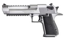 MAGNUM RESEARCH DE50SRMB DESERT EAGLE MARK XIX 50 AE 6" WITH MUZZLE BRAKE 7+1 OVERALL STAINLESS STEEL BLACK RUBBER GRIP
