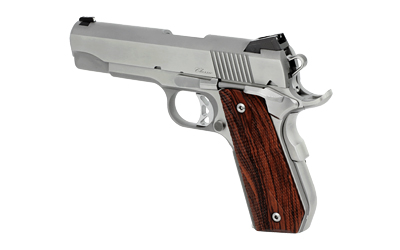 DAN WESSON 01912 COMMANDER CLASSIC *CA COMPLIANT 45 ACP 8+1 4.25" STAINLESS MATCH GRADE BARREL, BRUSHED STAINLESS STEEL SERRATED SLIDE & BOBTAIL FRAME, WOOD GRIP, AMBIDEXTROUS