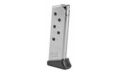 WALTHER ARMS 2246010 PPK  6RD DETACHABLE W/FINGER REST 380 ACP NICKEL STEEL