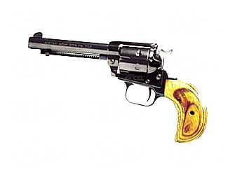 HERITAGE MFG RR22MB4BH ROUGH RIDER  22 LR/22 WMR 6 SHOT, 4.75" STEEL BLACK BARREL, CYLINDER & BLACK ZINC ALLOY FRAME, COCOBOLO BIRD HEAD GRIP, HAMMER/THUMB SAFETY, EXPOSED HAMMER