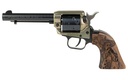 HERITAGE MFG RR22MCH4 ROUGH RIDER  22 LR/22 WMR 6 SHOT, 4.75" BLACK STEEL BARREL & CYLINDER SIMULATED CASE HARDENED ZINC ALLOY FRAME, CAMO LAMINATE GRIP, HAMMER/THUMB SAFETY, EXPOSED HAMMER