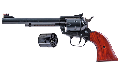 HERITAGE MFG RR22MB6AS ROUGH RIDER  22 LR 22 WMR 6 SHOT 6.50" BLACK BARREL, CYLINDER & FRAME, COCOBOLO GRIPS