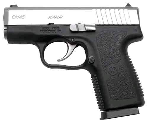KAHR ARMS CM4543 CM45  45 ACP 5+1 3.30" SERRATED STEEL BARREL, MATTE STAINLESS SERRATED STEEL SLIDE, BLACK POLYMER FRAME, BLACK TEXTURED POLYMER GRIP, NO SAFETY, RIGHT HAND