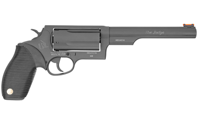 TAURUS 2441061MAG JUDGE MAGNUM COMPACT FRAME 45 COLT (LC)/410 MAG 5RD 6.50" MATTE BLACK OXIDE STEEL BARREL, CYLINDER & FRAME, BLACK FINGER GROOVE GRIP, EXPOSED HAMMER