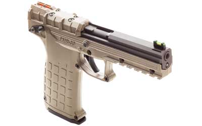 KEL-TEC PMR30BTAN PMR30  22 WMR 30+1 4.30" FLUTED STEEL BARREL, BLACK/TAN SERRATED SLIDE, TAN POLYMER FRAME W/PICATINNY RAIL, TAN TEXTURED POLYMER GRIP