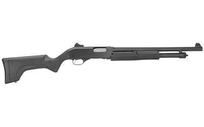 STEVENS 19487 320 SECURITY FULL SIZE 12 GAUGE PUMP 3" 5+1 18.50" MATTE BLACK CARBON STEEL BARREL, MATTE BLACK ALUMINUM RECEIVER, FIXED MATTE BLACK SYNTHETIC STOCK, AMBIDEXTROUS