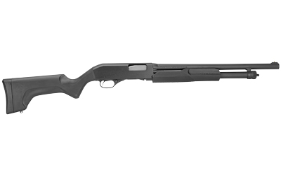 STEVENS 19486 320 SECURITY FULL SIZE 12 GAUGE PUMP 3" 5+1 18.50" MATTE BLACK CARBON STEEL BARREL, MATTE BLACK ALUMINUM RECEIVER, FIXED MATTE BLACK SYNTHETIC STOCK, AMBIDEXTROUS