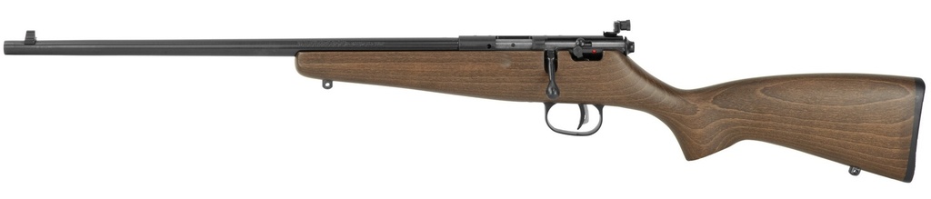SAVAGE ARMS 13820 RASCAL  YOUTH 22 LR 1RD 16.13" MATTE BLACK SPORTER BARREL, MATTE BLACK CARBON STEEL RECEIVER, SATIN BROWN FIXED WOOD STOCK, LEFT HAND