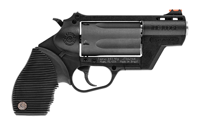 TAURUS 2441021PFS JUDGE PUBLIC DEFENDER 45 COLT (LC) CALIBER OR 2.50" 410 GAUGE 5 SHOT 2" BLACK FINISH BARREL, MATTE BLACK OXIDE FINISH CYLINDER, BLACK FINISH POLYMER FRAME & BLACK RUBBER GRIP