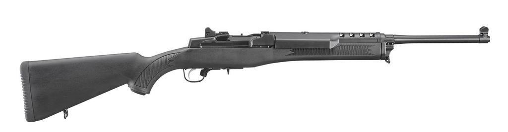 RUGER 5855 MINI-14 RANCH 223 REM/5.56 NATO 5+1 18.50" BLUED ALLOY STEEL BARREL, BLUED STEEL DRILLED & TAPPED RECEIVER, FIXED BLACK SYNTHETIC STOCK, RIGHT HAND