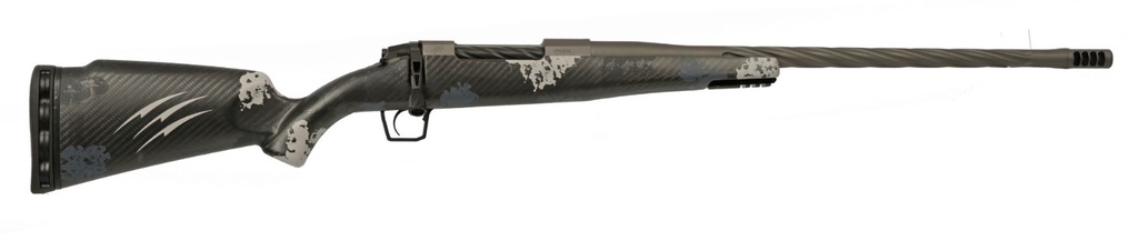 FIERCE FIREARMS TWROG7PRC20GP TWISTED ROGUE 7MM PRC 20" TUNGSTEN CERAKOTE STEEL THREADED BARREL, DRILLED & TAPPED STEEL RECEIVER, LR NEGATIVE COMB PHANTOM CAMO CARBON FIBER STOCK