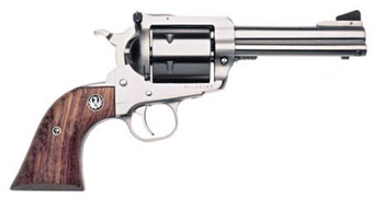 RUGER 0814 SUPER BLACKHAWK  LARGE FRAME 44 REM MAG/44 SPECIAL 6RD 4.63" SATIN STAINLESS STEEL BARREL, CYLINDER & FRAME, HARDWOOD GRIP, TRANSFER BAR SAFETY, EXPOSED HAMMER