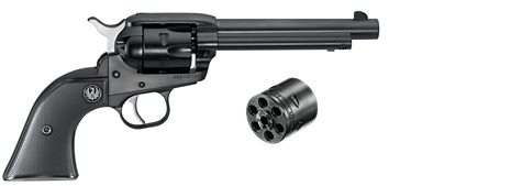 RUGER 0629 SINGLE-SIX CONVERTIBLE 22 LR/22 WMR 6RD 5.50" BLUED ALLOY STEEL BARREL, CYLINDER & FRAME, BLACK CHECKERED RUBBER GRIP, TRANSFER BAR SAFETY, EXPOSED HAMMER