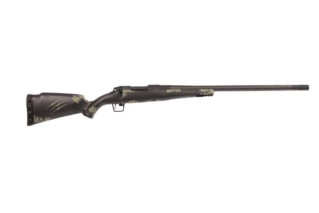 FIERCE FIREARMS ROG7PRC24BFF CARBON ROGUE  FULL SIZE 7MM PRC 3+1 24" HAND LAPPED/MATCH GRADE THREADED BARREL, BLACK CERAKOTE STEEL RECEIVER, FOREST CAMO FIERCE ROGUE CARBON FIBER STOCK