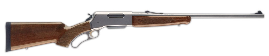 BROWNING 034018126 BLR LIGHTWEIGHT 30-06 SPRINGFIELD 4+1 22" MATTE STAINLESS/ FREE-FLOATING BARREL, MATTE NICKEL ALUMINUM RECEIVER, GLOSS BLACK WALNUT/ FIXED PISTOL GRIP STOCK, RIGHT HAND