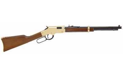 HENRY H004Y GOLDEN BOY  YOUTH 22 SHORT/ 22 LONG/ 22 LR 12 LR/16 SHORT CAPACITY, 17" BARREL, BRASSLITE METAL FINISH, AMERICAN WALNUT STOCK, RIGHT HAND