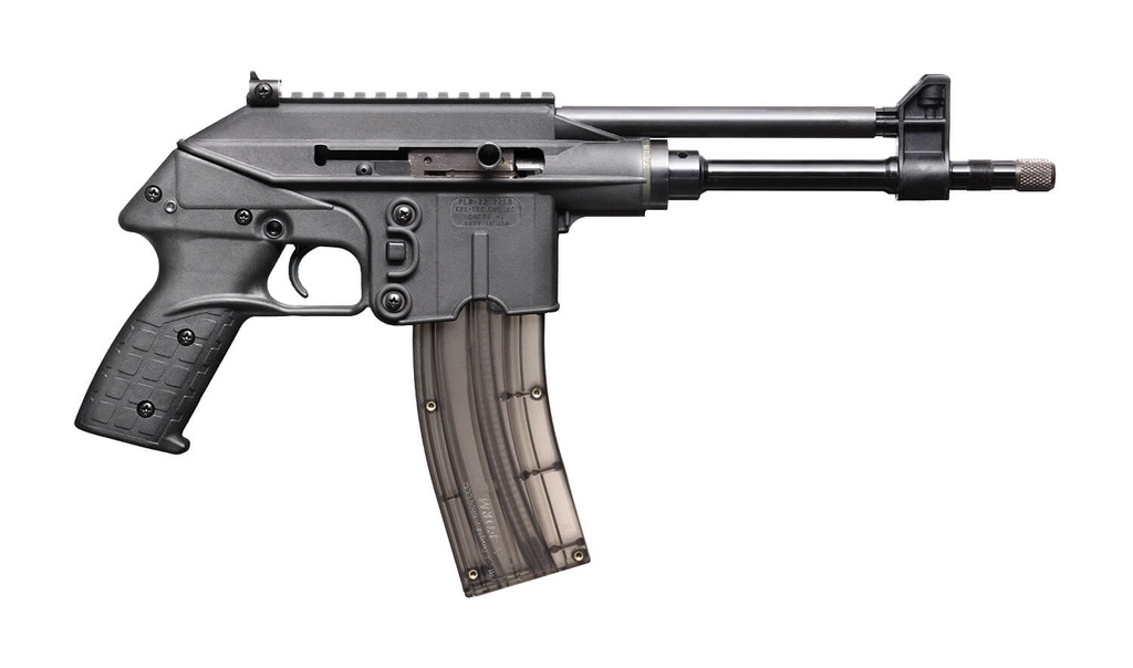 KEL-TEC PLR22BLK PLR22  22 LR 26+1 10.20" ALL BLACK STEEL/THREADED BARREL & POLYMER FRAME W/PICATINNY RAIL & POLYMER GRIP