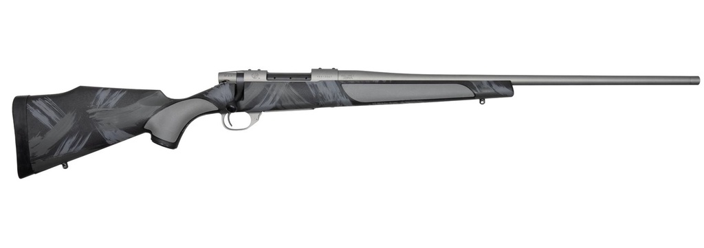 WEATHERBY VC38223RR4T VANGUARD SHADOW 223 REM 5+1 24" CARBON GRAY CERAKOTE THREADED BARREL, CARBON GRAY CERAKOTE STEEL DRILLED & TAPPED RECEIVER, BLACK W/GRAY & WHITE ACCENTS MONTE CARLO STOCK