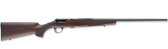 BROWNING 025175270 T-BOLT SPORTER 17 HMR 10+1  22" BARREL, POLISHED BLUED STEEL RECEIVER, SATIN BLACK WALNUT STOCK, PLASTIC BUTT PLATE, OPTICS READY