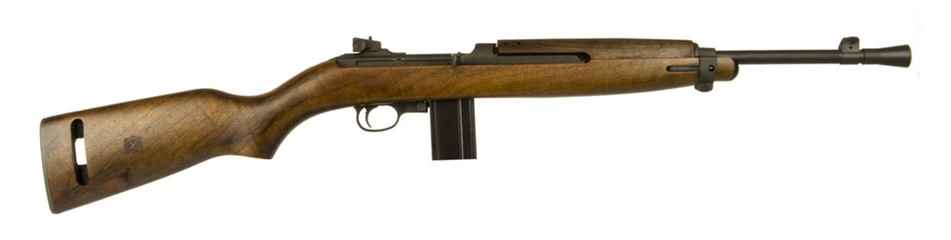 INLAND MFG ILM170 M1 JUNGLE CARBINE  30 CARBINE 15+1 16.25" THREADED BARREL W/CONICAL FLASH HIDER, BLACK METAL FINISH, ROUND BOLT, WALNUT STOCK