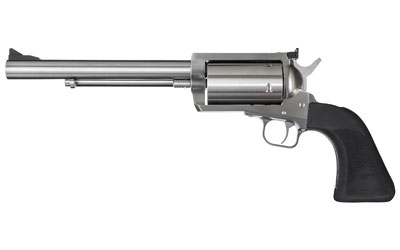 MAGNUM RESEARCH BFR45707 BFR LONG CYLINDER LARGE FRAME 45-70 GOV 5 SHOT, 7.50" BRUSHED STAINLESS STEEL BARREL, CYLINDER & FRAME, BLACK HOGUE RUBBER GRIP, EXPOSED HAMMER