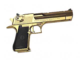 MAGNUM RESEARCH DE44TG DESERT EAGLE MARK XIX 44 REM MAG 6" 8+1 TITANIUM GOLD CARBON STEEL FRAME & SLIDE BLACK RUBBER GRIP