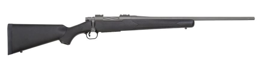MOSSBERG 28008 PATRIOT  6.5 CREEDMOOR 5+1 22" FLUTED BARREL W/RECESSED MATCH CROWN,  CERAKOTE STAINLESS STEEL, SPIRAL-FLUTED BOLT, SYNTHETIC STOCK, DROP BOX MAGAZINE, ADJUSTABLE LBA TRIGGER
