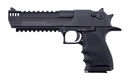 MAGNUM RESEARCH DE50 DESERT EAGLE MARK XIX 50 AE CALIBER WITH 6" PICATINNY RAIL BARREL, 7+1 CAPACITY, OVERALL BLACK FINISH CARBON STEEL, BEAVERTAIL FRAME, SERRATED SLIDE & RUBBER GRIP