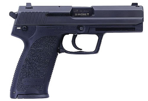 HK 81000324 USP V1 45 ACP 4.41" 10+1 BLACK POLYMER FRAME, BLACK POLYMER GRIP