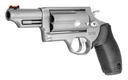 TAURUS 2-441039MAG JUDGE MAGNUM COMPACT 45 COLT (LC)/410 MAG 5RD, 3" MATTE STAINLESS STEEL BARREL, CYLINDER & FRAME, BLACK FINGER GROOVE GRIP, EXPOSED HAMMER