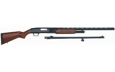 MOSSBERG 54264 500 COMBO 12 GAUGE 5+1 3" 24" SLUGSTER/28" VENT RIB STEEL BARRELS, DUAL EXTRACTORS,  BLUED STEEL RECEIVER W/INTEGRAL SCOPE MOUNT, FIXED WOOD STOCK, FULLY RIFLED BORE CHOKE