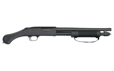 MOSSBERG 50657 590 SHOCKWAVE 20 GAUGE PUMP 3" 5+1 14.38" MATTE BLUED HEAVY-WALLED BARREL, DRILLED & TAPPED MATTE BLUED STAINLESS STEEL RECEIVER, BLACK RAPTOR BIRDSHEAD GRIP