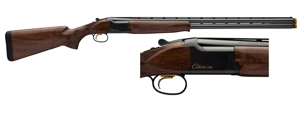 BROWNING 018073604 CITORI CXS 20 GAUGE BREAK OPEN 3" 2RD 28" POLISHED BLUED BACK-BORED VENT RIB BARREL, POLISHED BLUED STEEL RECEIVER, FIXED GLOSS BLACK WALNUT WOOD STOCK