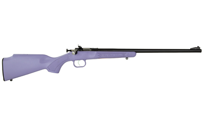 CRICKETT KSA2306 YOUTH  22 LR 1RD 16.12" BLUED BARREL & RECEIVER, FIXED FRONT/ADJUSTABLE REAR PEEP SIGHTS, PURPLE SYNTHETIC STOCK W/11.5" LOP, REBOUNDING FIRING PIN SAFETY