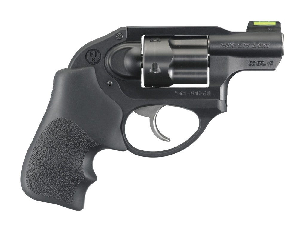 RUGER 5418 LCR  38 SPECIAL +P 5 SHOT 1.87" MATTE BLACK BARREL, BLACK PVD CYLINDER, MATTE BLACK ALUMINUM FRAME, HOGUE TAMER MONOGRIP GRIP, CONCEALED HAMMER