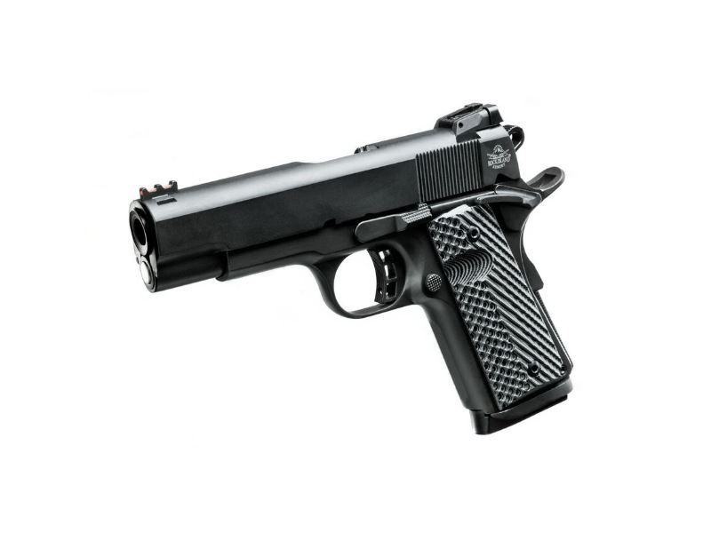 ROCK ISLAND 51857 ROCK ULTRA CCO 45 ACP 7+1 4.20" BUTTON-RIFLED BARREL, BLACK PARKERIZED SERRATED STEEL SLIDE, BLACK ANODIZED ALUMINUM FRAME W/BEAVERTAIL, G10 TACTICAL GRIP, RIGHT HAND