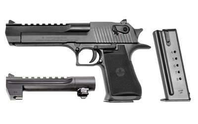 MAGNUM RESEARCH DE50WB6 DESERT EAGLE MARK XIX CONVERSION COMBO 44 REM MAG, 50 AE 6" 7+1, 8+1 BLACK CARBON STEEL FRAME & SLIDE BLACK RUBBER GRIP