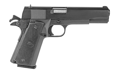 ROCK ISLAND 51453 GI STANDARD FSHC *CA COMPLIANT 45 ACP CALIBER WITH 5" BARREL, 10+1 CAPACITY, OVERALL BLACK PARKERIZED FINISH STEEL, BEAVERTAIL FRAME, SERRATED SLIDE & BLACK RUBBER GRIP