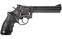 TAURUS 2-660061 66  MEDIUM 357 MAG/38 SPECIAL +P 7 SHOT 6" MATTE BLACK OXIDE ALLOY STEEL BARREL, CYLINDER & FRAME, BLACK FINGER GROOVED RUBBER GRIP, TRANSFER BAR SAFETY, EXPOSED HAMMER