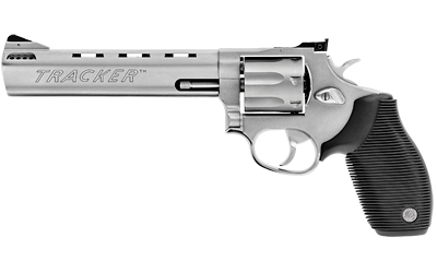 TAURUS 2-627069 TRACKER 627 MEDIUM 357 MAG 38 SPECIAL +P 7 SHOT 6.50" MATTE STAINLESS STEEL PORTED BARREL, CYLINDER & FRAME, BLACK RIBBER GRIP, TRANSFER BAR SAFETY, EXPOSED HAMMER