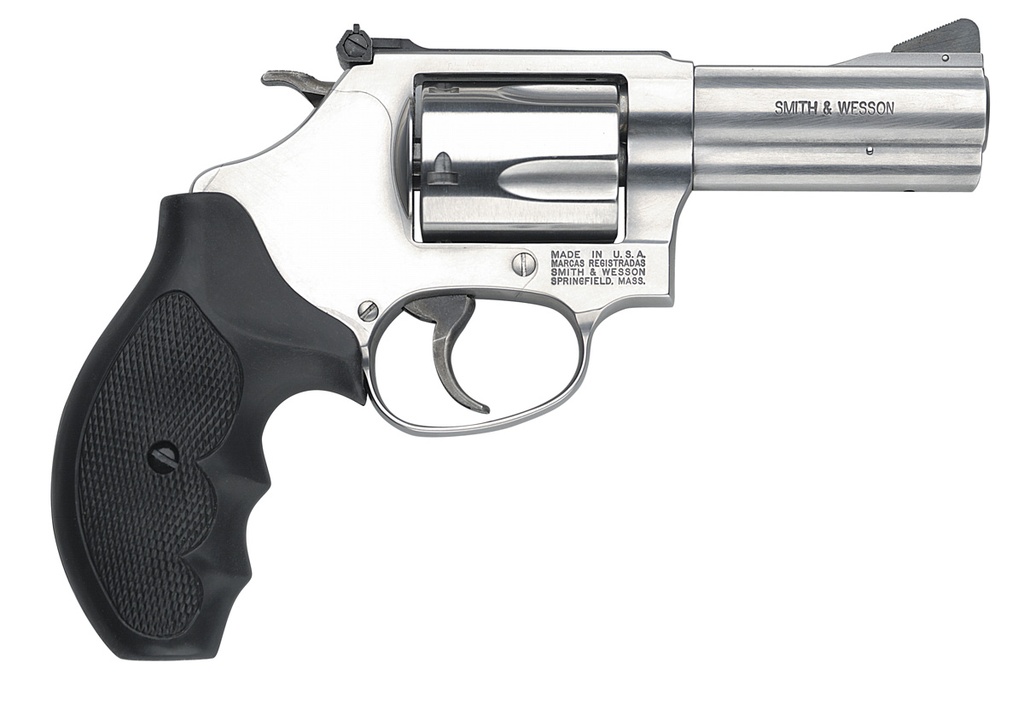 SMITH & WESSON 162430 MODEL 60  357 MAG OR 38 S&W SPL +P 5 SHOT 3" STAINLESS STEEL BARREL/CYLINDER, SATIN STAINLESS STEEL J-FRAME, EXPOSED HAMMER, POLYMER GRIP