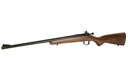 CRICKETT KSA2238 YOUTH  22 LR 1RD 16.12" BLUED BARREL & RECEIVER, FIXED FRONT/ADJUSTABLE REAR PEEP SIGHTS, WALNUT STOCK W/11.5" LOP, REBOUNDING FIRING PIN SAFETY
