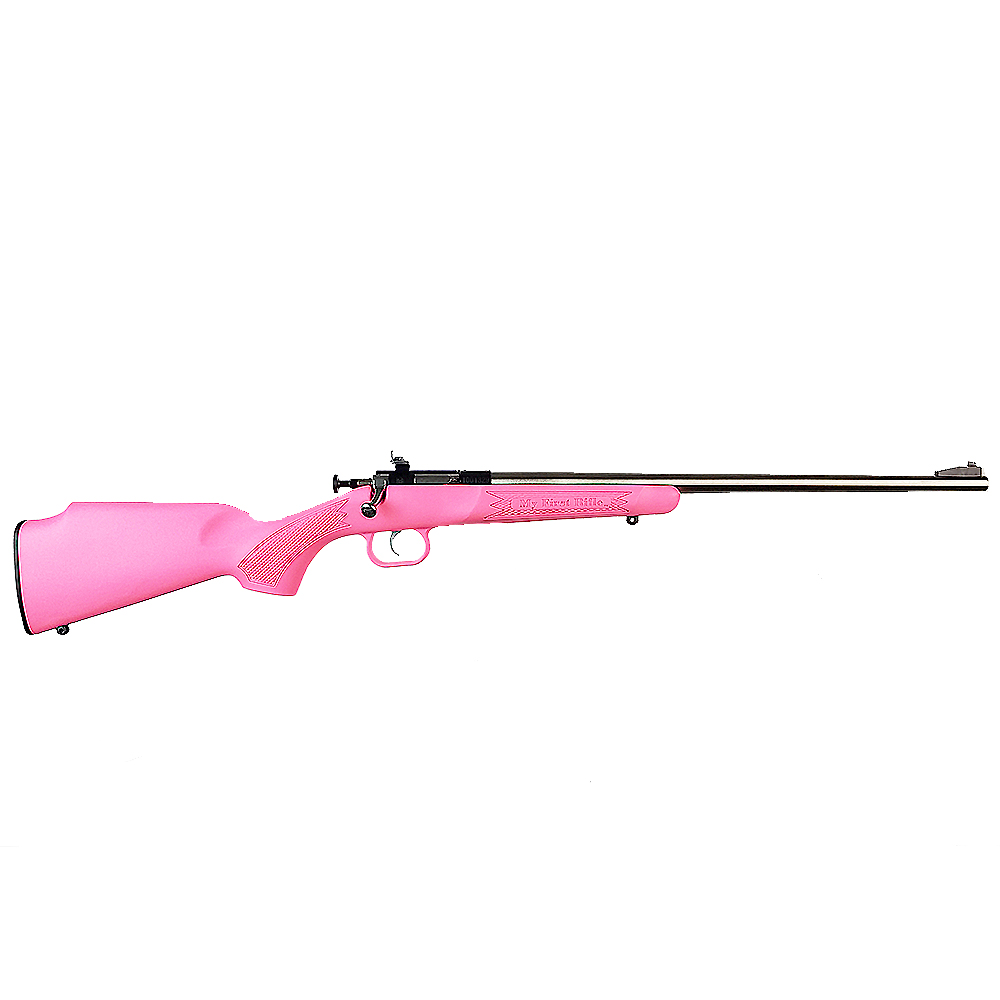 CRICKETT KSA2221 YOUTH  22 LR 1RD 16.12" STAINLESS SINGLE SHOT BARREL, BLUED STAINLESS STEEL RECEIVER, PINK FIXED SYNTHETIC STOCK, RIGHT HAND