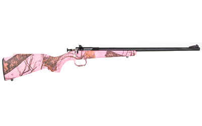 CRICKETT KSA2161 YOUTH  22 LR 1RD 16.12" BLUED SINGLE SHOT BARREL, BLUED STAINLESS STEEL RECEIVER, MOSSY OAK PINK BLAZE FIXED SYNTHETIC STOCK, RIGHT HAND